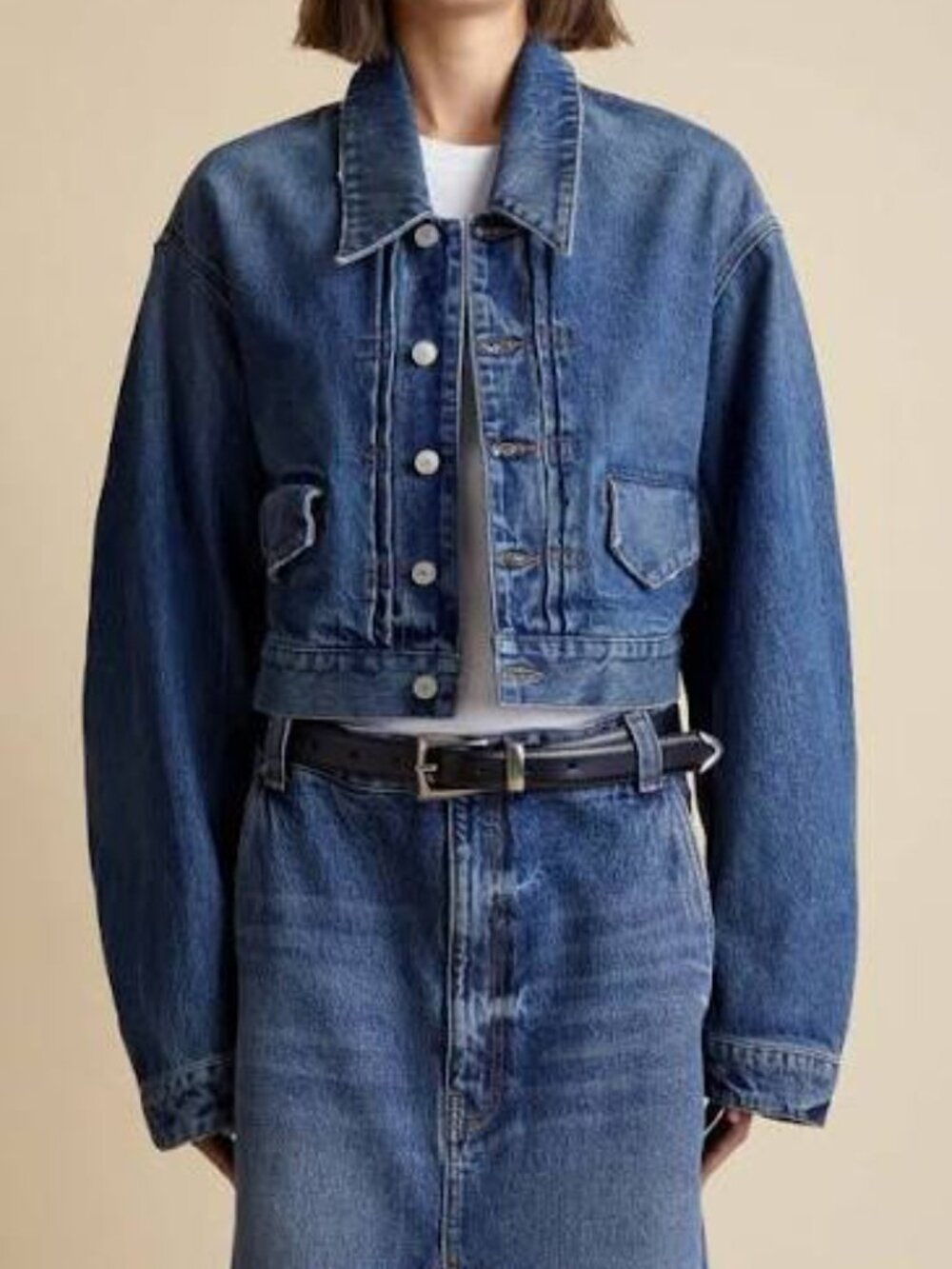 KHAITE Combly denim combly jacket size small
